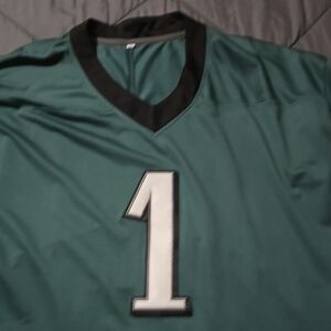 Men's Green and Black Jersey Shirt